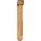 Ekena Millwork Traditional Arts and Crafts Smooth Bracket w/ Offset Brace, Western Red Cedar, 5 1/2"W x 26"D x 38"H BKT0604X26X38TRA03SWR - alternate 4